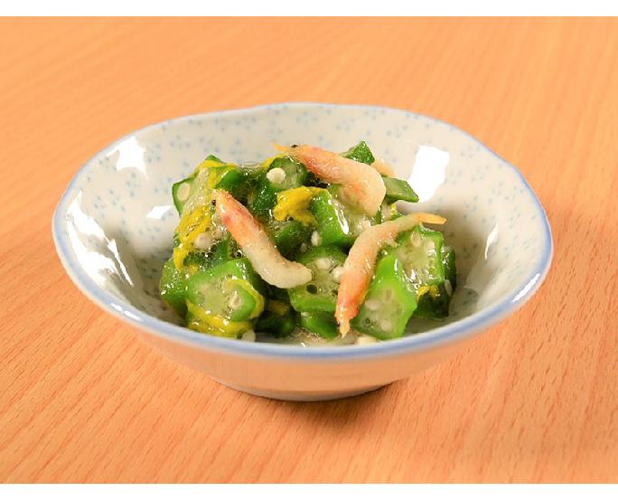 桜えびとオクラの菊花和え 800g 冷凍 業務用食材 飲食店仕入れ ミクリード