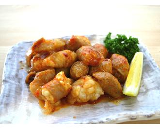 牛まるころホルモン うま辛味 170g 冷凍 業務用食材 飲食店仕入れ ミクリード